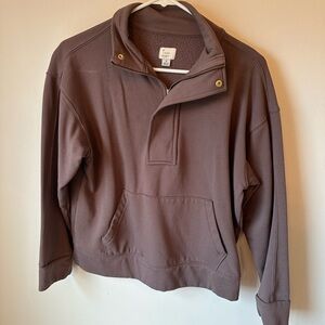A New Day Women’s Brown Quarter-Zip Sweater